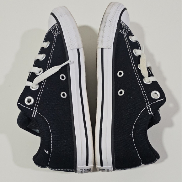 Converse Chuck Taylor All Star High Street Low Top Sneakers Size 3 Black White - Picture 7 of 9